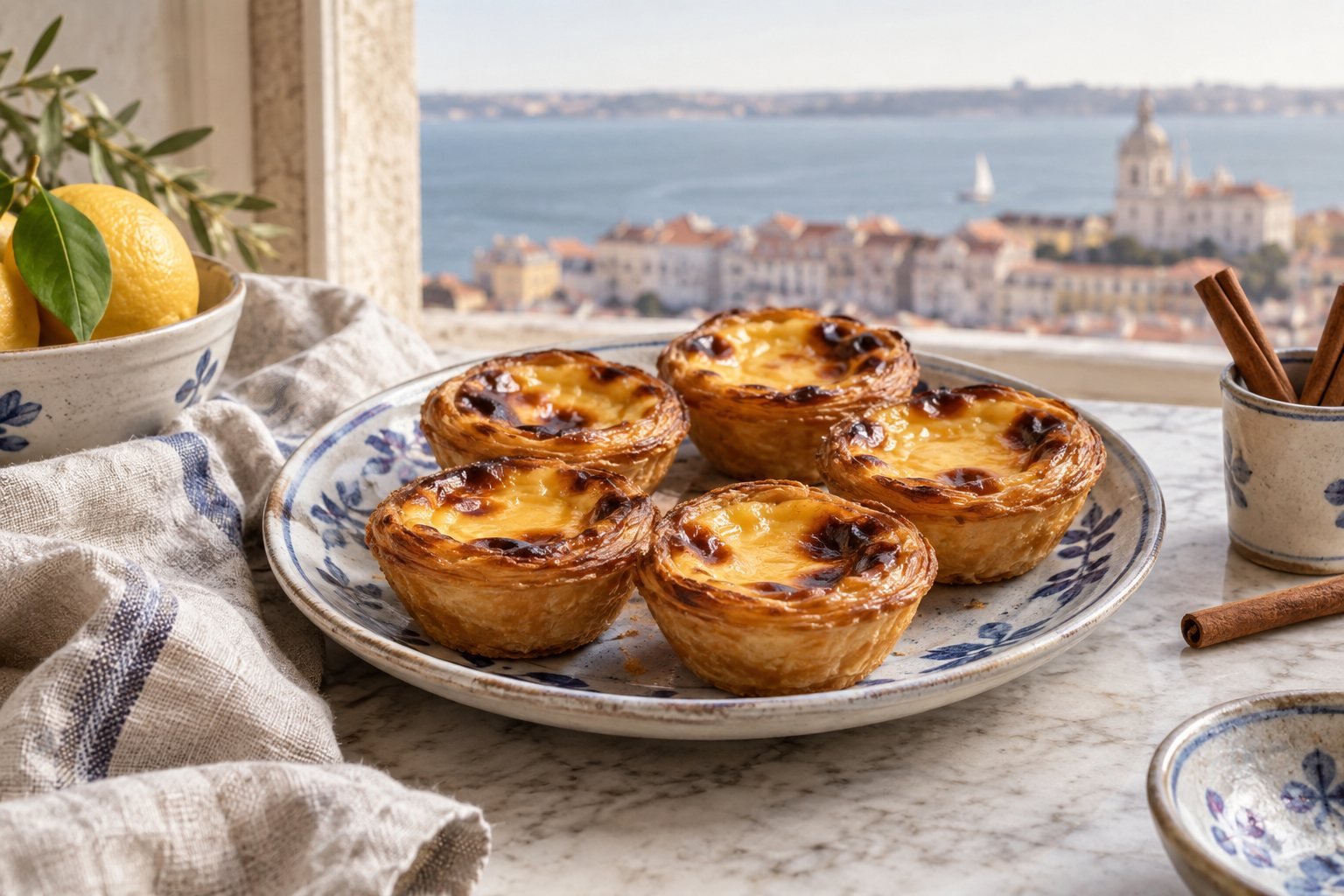 Pastel de nata — eigen gegenereerde foodfotografie