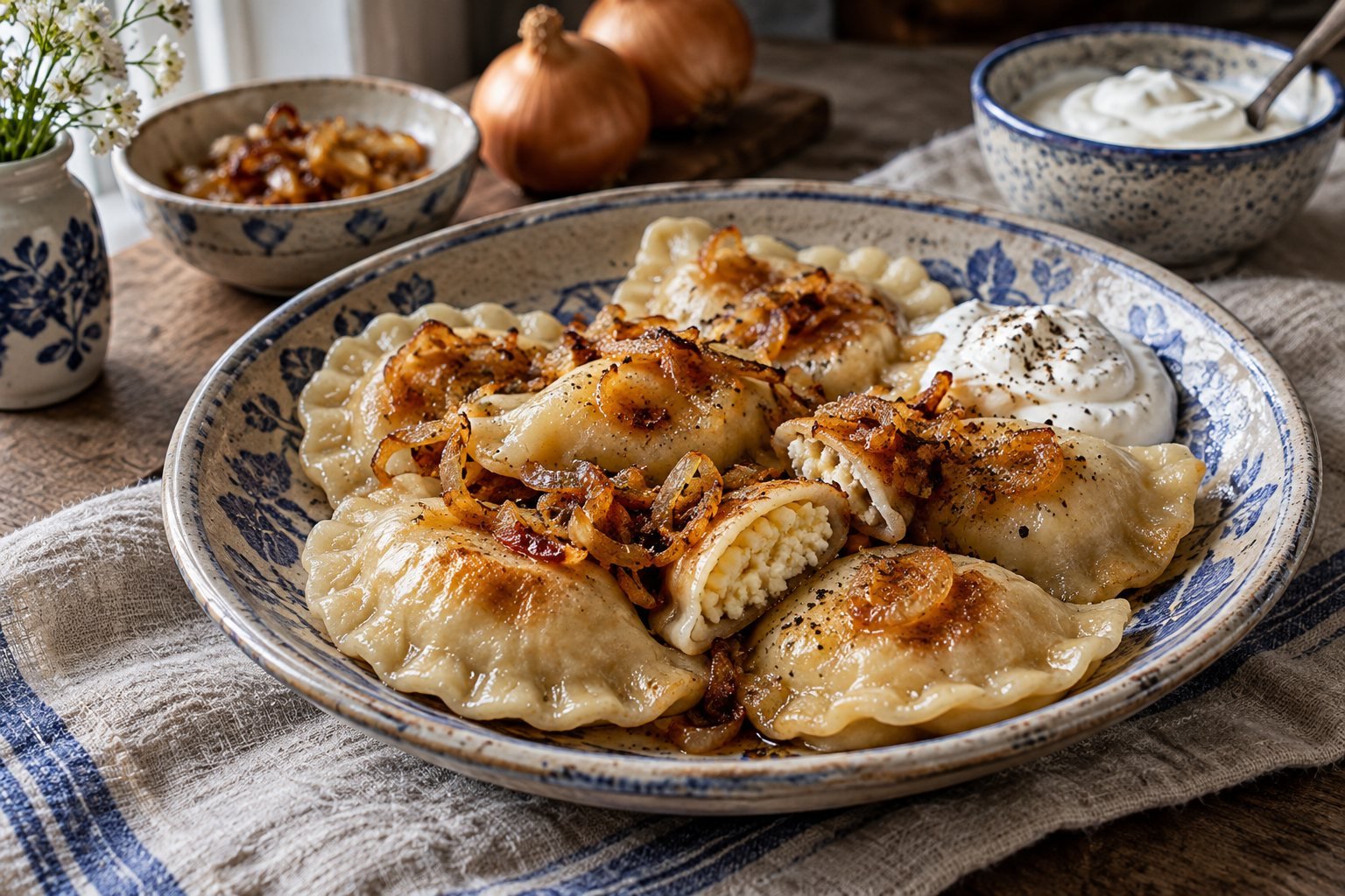 Pierogi — eigen gegenereerde foodfotografie