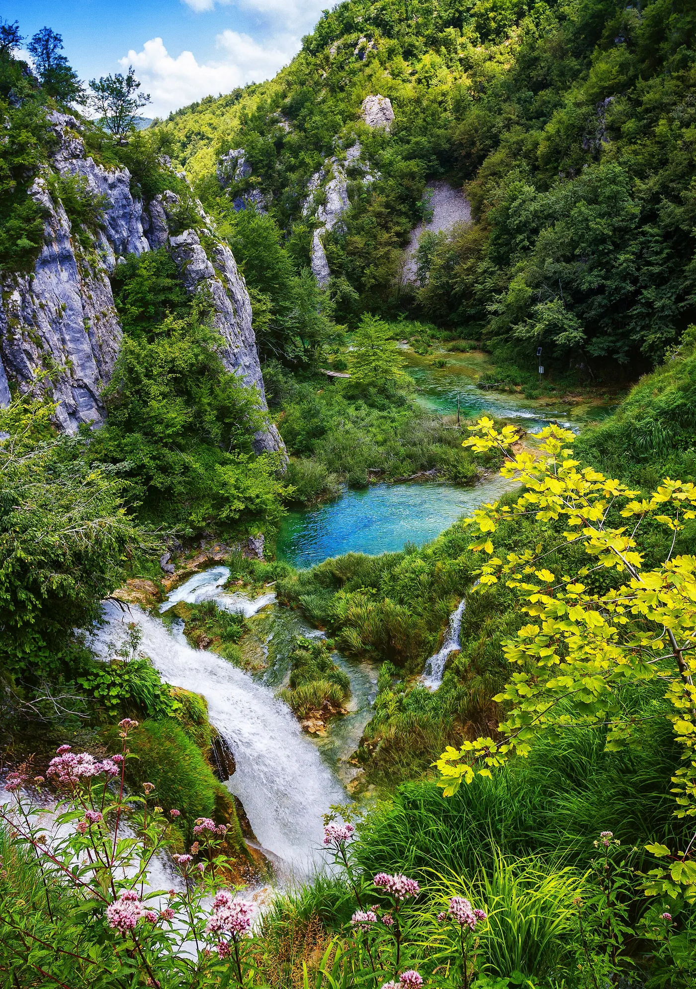 Watervallen in Plitvice