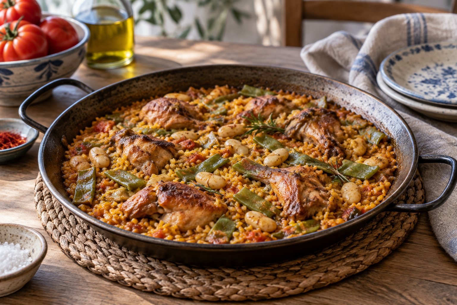 Paella — eigen gegenereerde foodfotografie