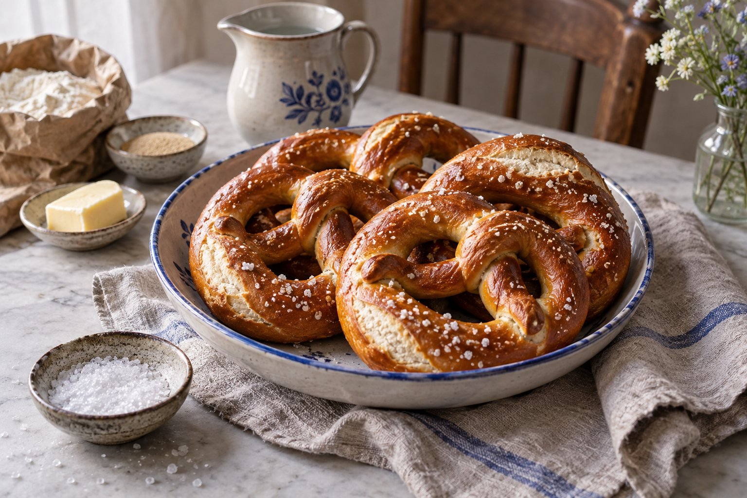 Brezel — eigen gegenereerde foodfotografie
